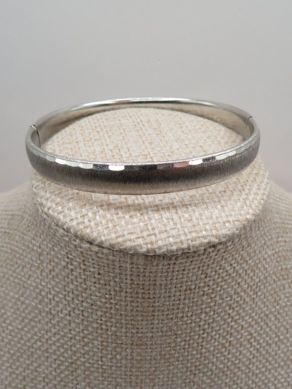 Vintage Marathon Sterling Silver Bangle Hinge Bracelet
